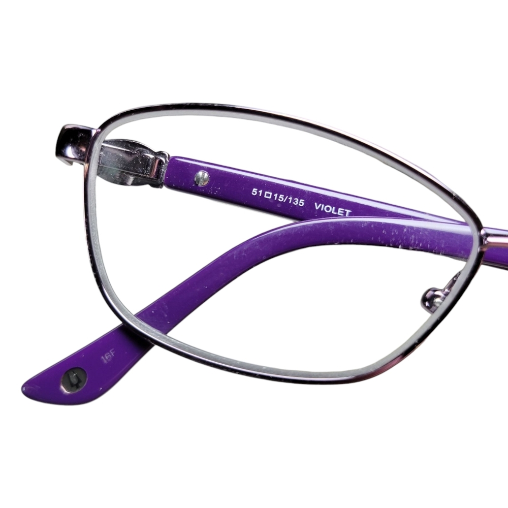 Bulova Eyeglasses FRAMES‎ ONLY Womens Violet Purple Piedmont Full Rim 51 15 135